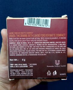 Lakme Forever Matte Compact 9g❤️