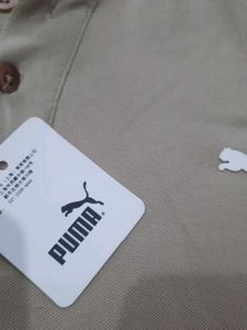 Puma X BMW Khakhi Polo T-shirt