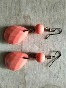 Multicolored Earrings and Teardrop Bead Earring