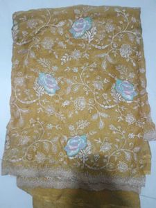Embroidered saree