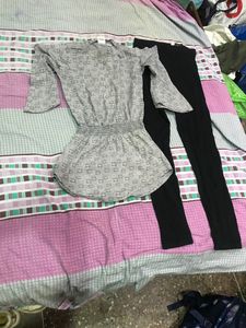 M Girls Dress  And Legg