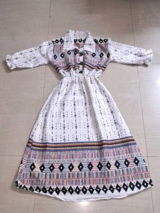 Boho Print Midi Dress
