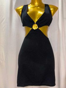 Black Cutout Mini Dress