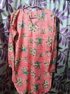 Pink Floral Patiala Suit