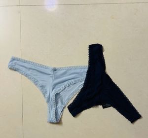 H&amp;M SKY AND NAVY BLUE LINGIRIE 2