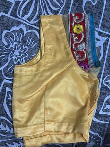 Stunning Red &amp; Yellow Embroidered Net Saree