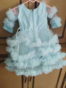 Barbie  Frock For 2-3 Years Old Baby Girl