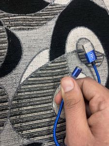 3in1 Magnetic Nylon Braided Data Cable (1m)