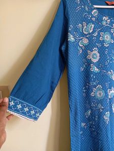 Floral Print long Kurti