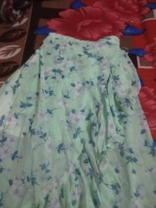 Flared Skirt With Crop Top goa Look