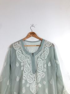 Grey Embroided Kurta(Women’s)