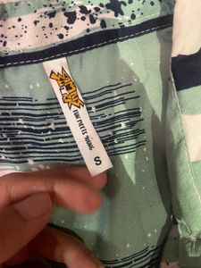 Striped Button-Down Top