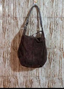 Vintage Suede Hobo Bag