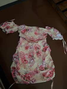 Floral Off-the-Shoulder Mini Dress