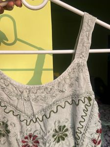 Embroidered Boho Tank Top