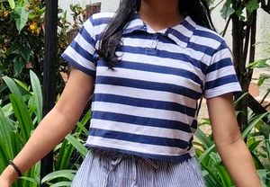Sailor Style Top ( striped )