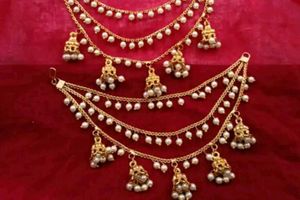 Pearl Drop Earrings Chain ✨️