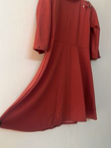 Casual terracotta dress