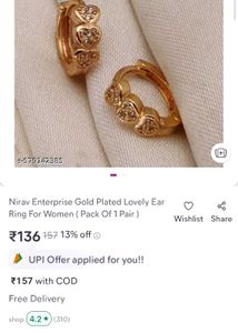 (COMBO) Small Heart Earrings And Studs