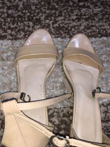 Nude 3inch Heels With Adjust able Straps