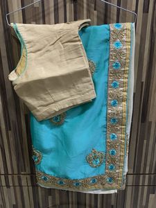 Elegant Turquoise Saree