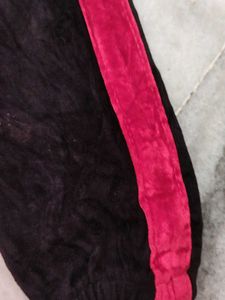 Black Velvet Track Pants