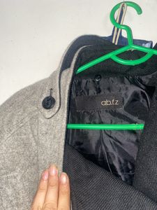 Grey Color Solid Blezer