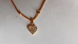 Gold Heart Pendant Necklace