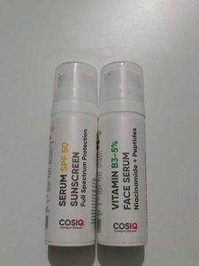COSIQ Sunscreen & Face Serums (2 Combo) 30ml+30ml
