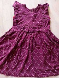 Cute Purple Girls Dress