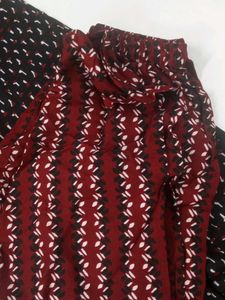 Black Suit Pant With Dupatta