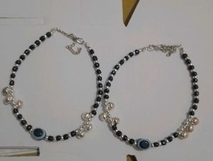 Evil Eye Anklets (Set of 2)