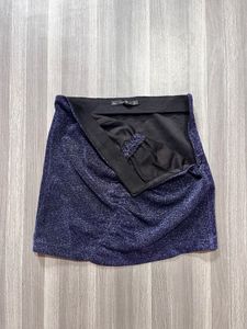 Zara Ruched Mini Skirt