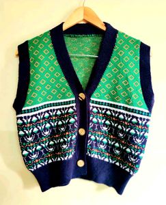 Green Colour Vest Size-40