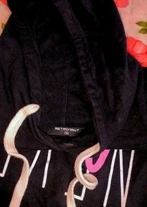 Black Hooded Tshirt