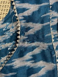 Blue Ikat Print Kurta Set
