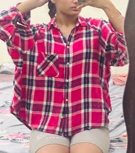 y2k oversized flannel shirt