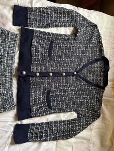 Tweed Cardigan &amp; Skirt Set