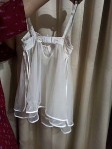 White Flared Top Bra Corset