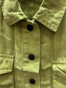 Green Cropped Shirt