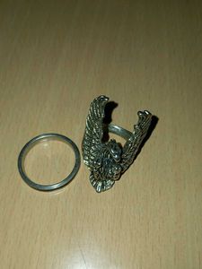 set of 2 stainless steel rings