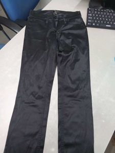 Mango Brand Leather Pant