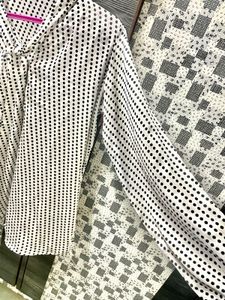 Polka Dot Tie Neck Top