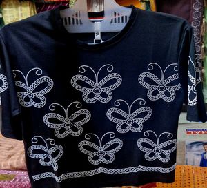 Zara Butterfly Print Top