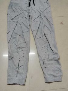 Gray Patterned Joggers Lower