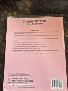 Forensic Medicine Solved Papers Book
