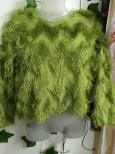 Fur Green Top