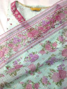 Floral Print Pant Palazzo Kameez Set