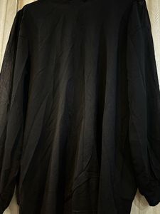 Elegant Black Wrap Blouse