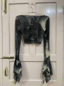 Sheer Print Top
